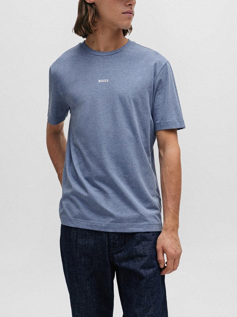 Maglietta BOSS Uomo Tchup - 96% Cotone, 4% Elastan, Girocollo, Comfort Elevato - Foto 10