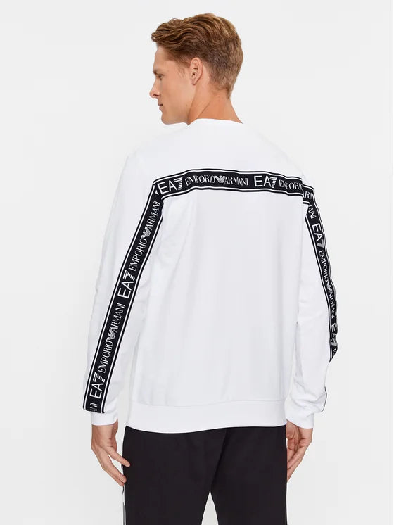 Ea7 white jumper on sale